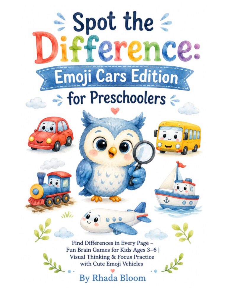 Spot the Difference: Emoji Cars Edition for Preschoolers: Find Differences in Every Page – Fun Brain Games for Kids Ages 3–6 | Visual Thinking & Focus … Vehicles (Emoji Explorer Brain Games Series)