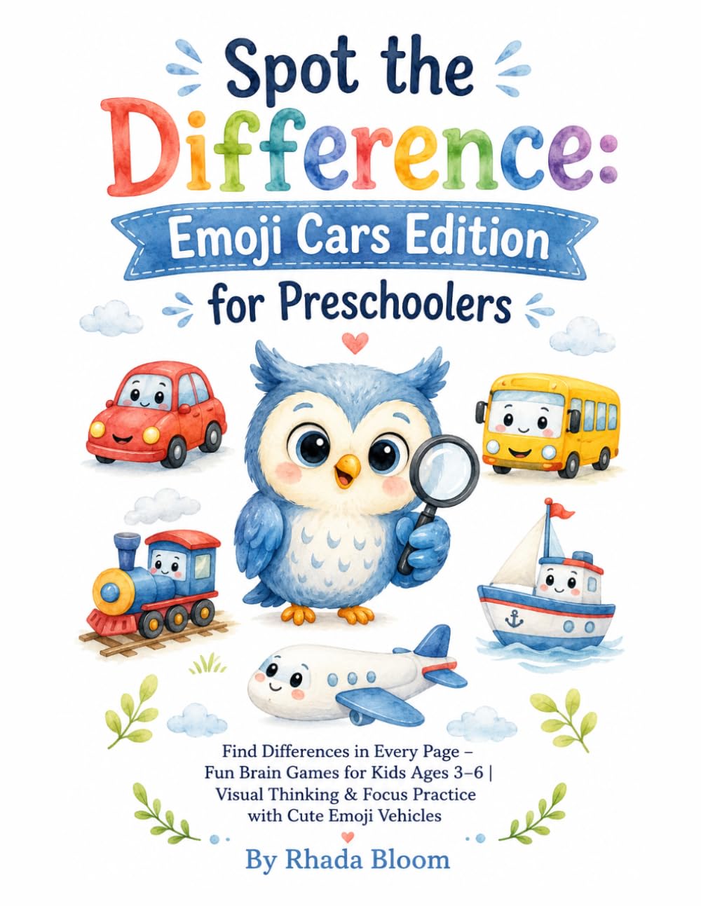 Spot the Difference: Emoji Cars Edition for Preschoolers: Find Differences in Every Page – Fun Brain Games for Kids Ages 3–6 | Visual Thinking & Focus … Vehicles (Emoji Explorer Brain Games Series)