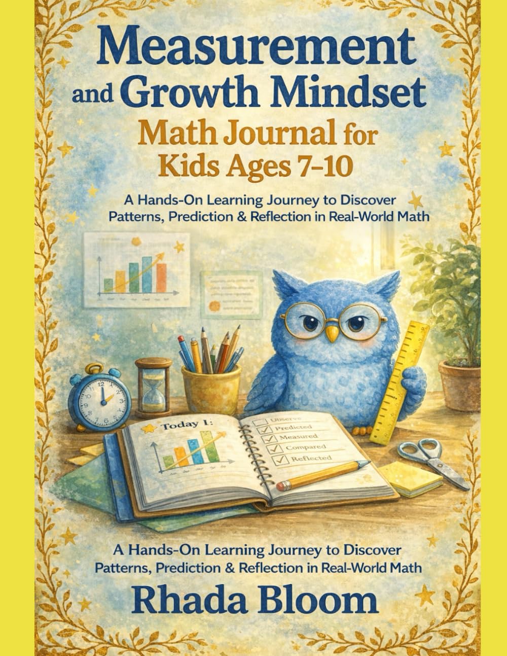 Measurement and Growth Mindset Math Journal for Kids Ages 7–10: