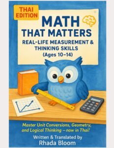 Math That Matters – THAI EDITION : Real-Life Measurement & Thinking Skills (Ages 10–14):