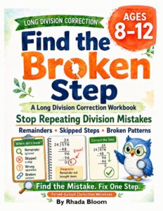 Find the Broken Step: A Long Division Correction Workbook: