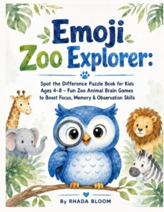 Emoji Zoo Explorer: Spot the Difference Puzzle Book for Kids Ages 4–8 –
