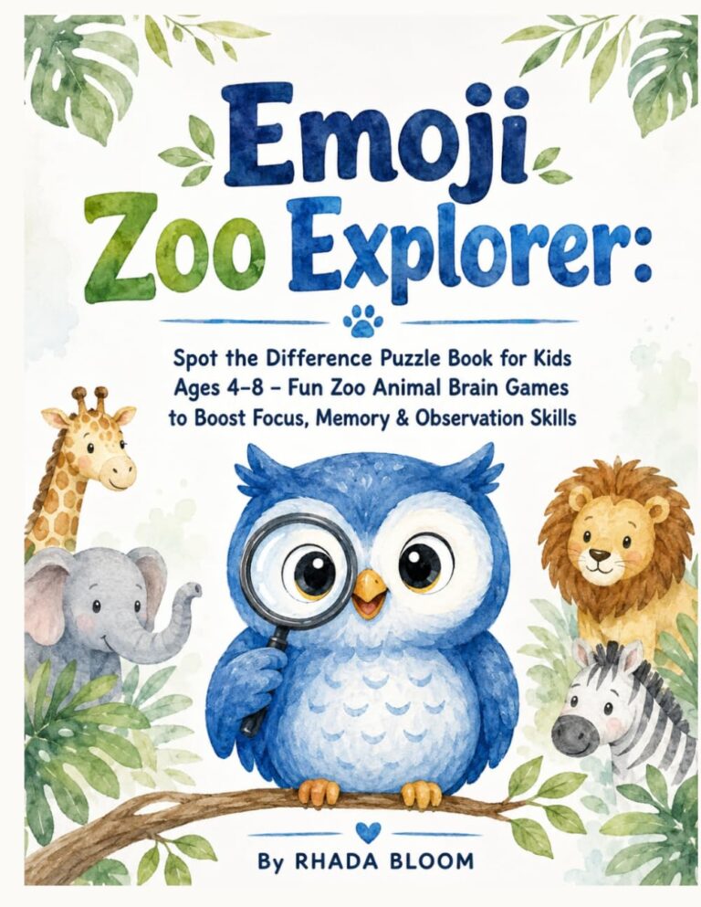 Emoji Zoo Explorer: Spot the Difference Puzzle Book for Kids Ages 4–8 –