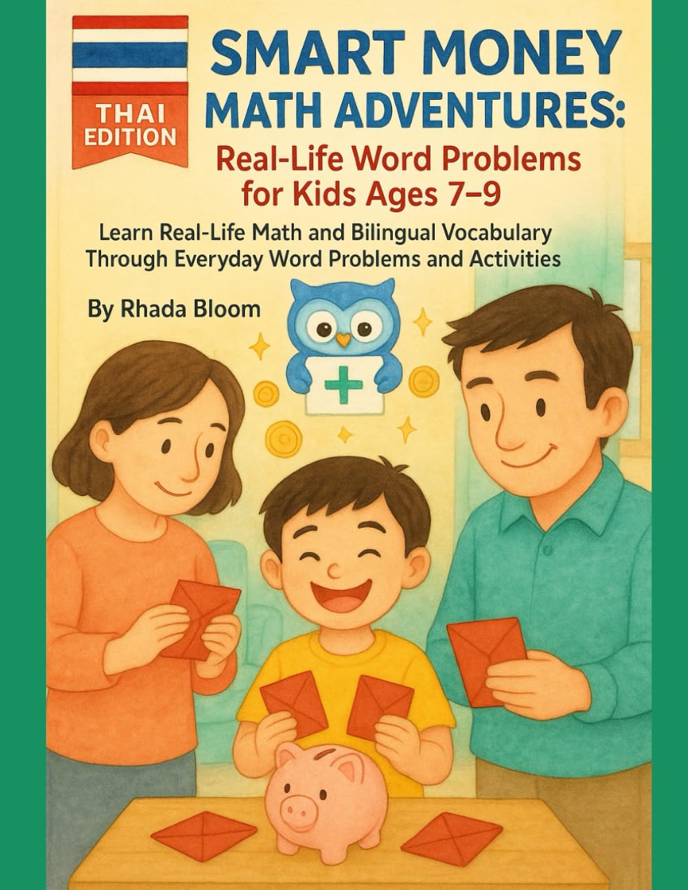 Smart Money Math Adventures: Real-Life Word Problems for Kids Ages 7–9 – THAI EDITION: Learn Real-Life Math and Bilingual Vocabulary Through Everyday Word Problems and Activities