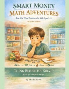 Smart Money Math Adventures: Real-Life Word Problems for Kids Ages 7–9 -Full Color Edition: Learn math through fun money stories of family, coins, and snacks — real-life practice