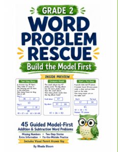GRADE 2 WORD PROBLEM RESCUE – Build the Model First: 45 Guided Model-First Addition & Subtraction Word Problems