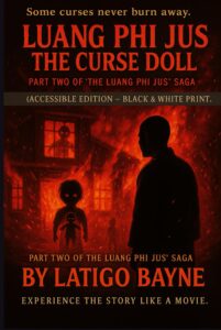 Luang phi Jus : The curse doll: (Accessible Edition – Black & White Print)