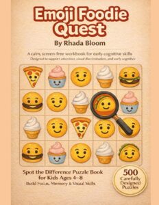 Emoji Foodie Quest: Spot the Difference Puzzle Book for Kids Ages 4–8 –
