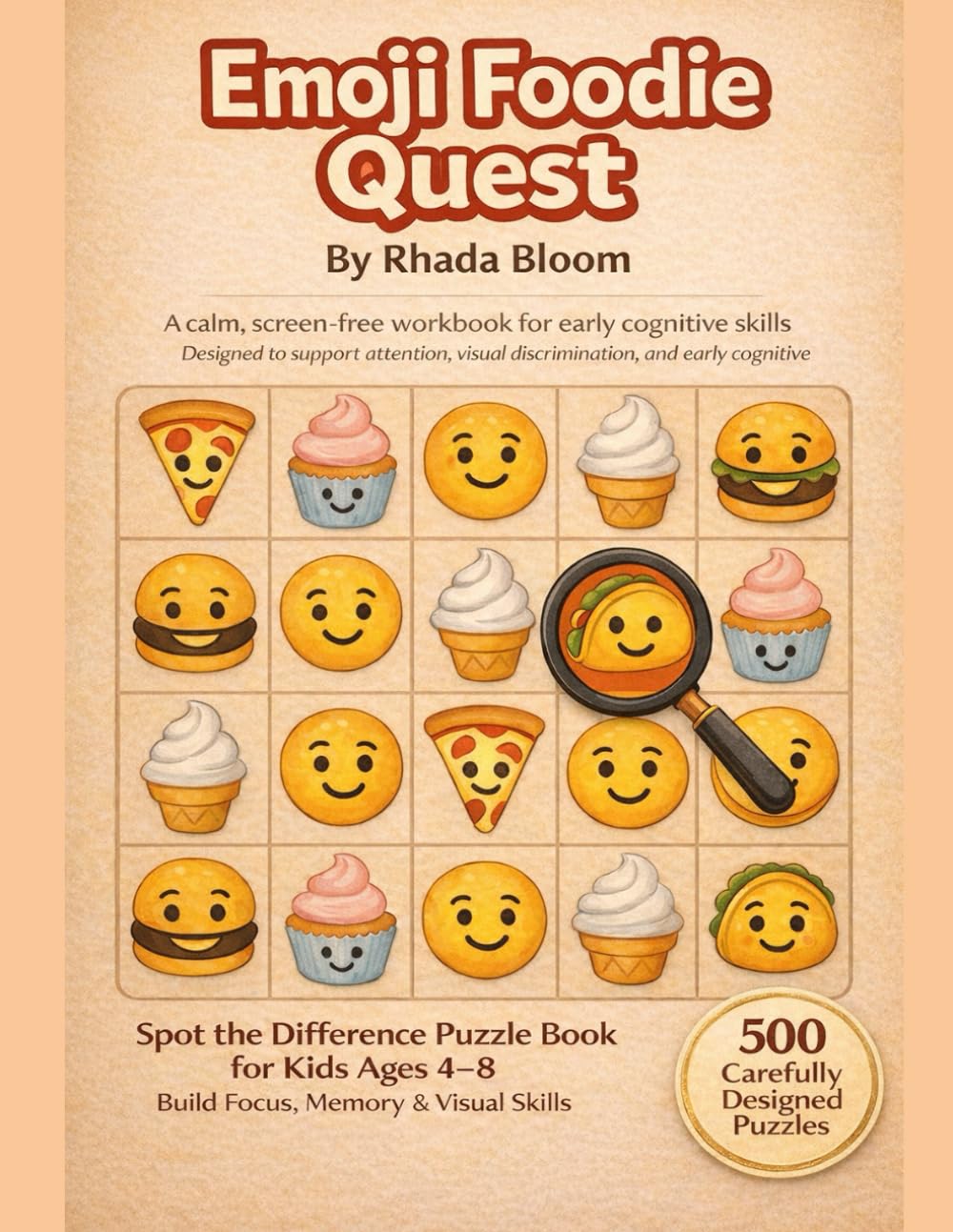 Emoji Foodie Quest: Spot the Difference Puzzle Book for Kids Ages 4–8 –