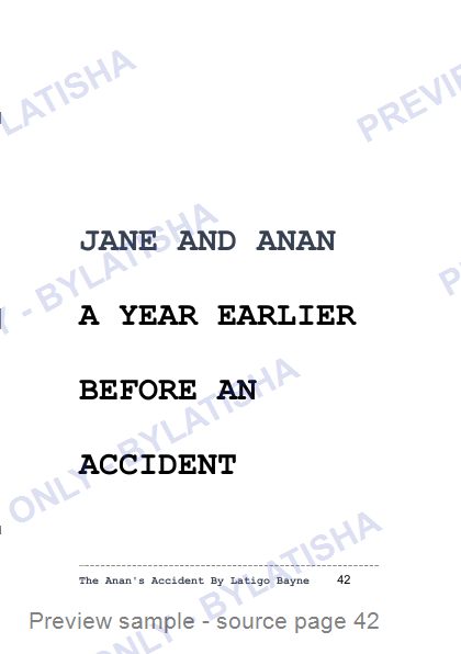 The Anan’s Accident: A supernatural prequel to The Luang Phi Jus Saga preview sample
