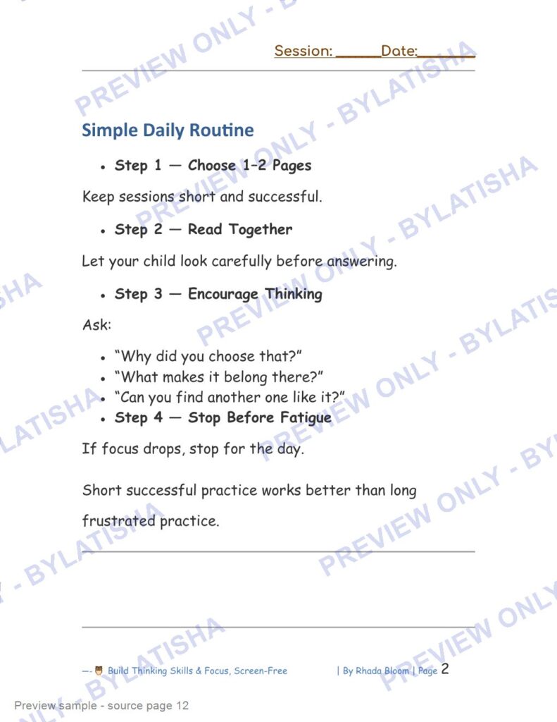 499+ Logic & Category Puzzles for Kids Ages 3-6 Daily routine source page 12
