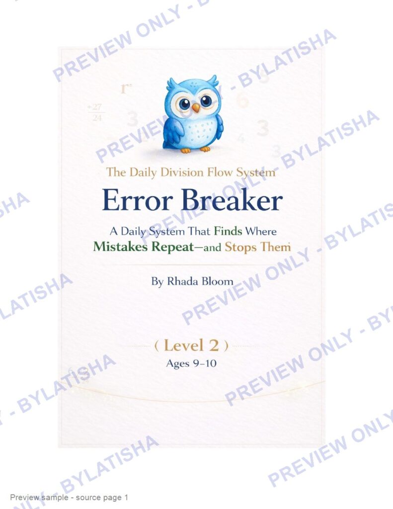 The Daily Division Flow System: Error Breaker preview sample