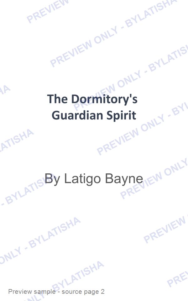 The Dormitory's Guardian Spirit preview sample
