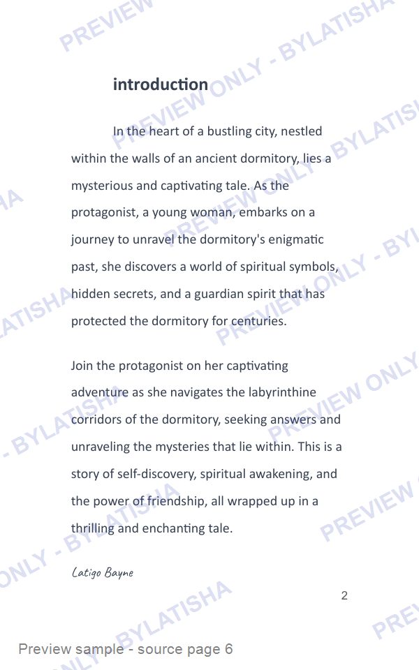 The Dormitory's Guardian Spirit preview sample