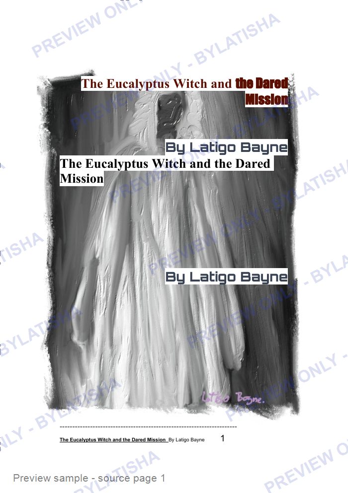 The Eucalyptus Witch and the Dared Mission: E-Book Edition — Latigo’s Flash Read preview sample