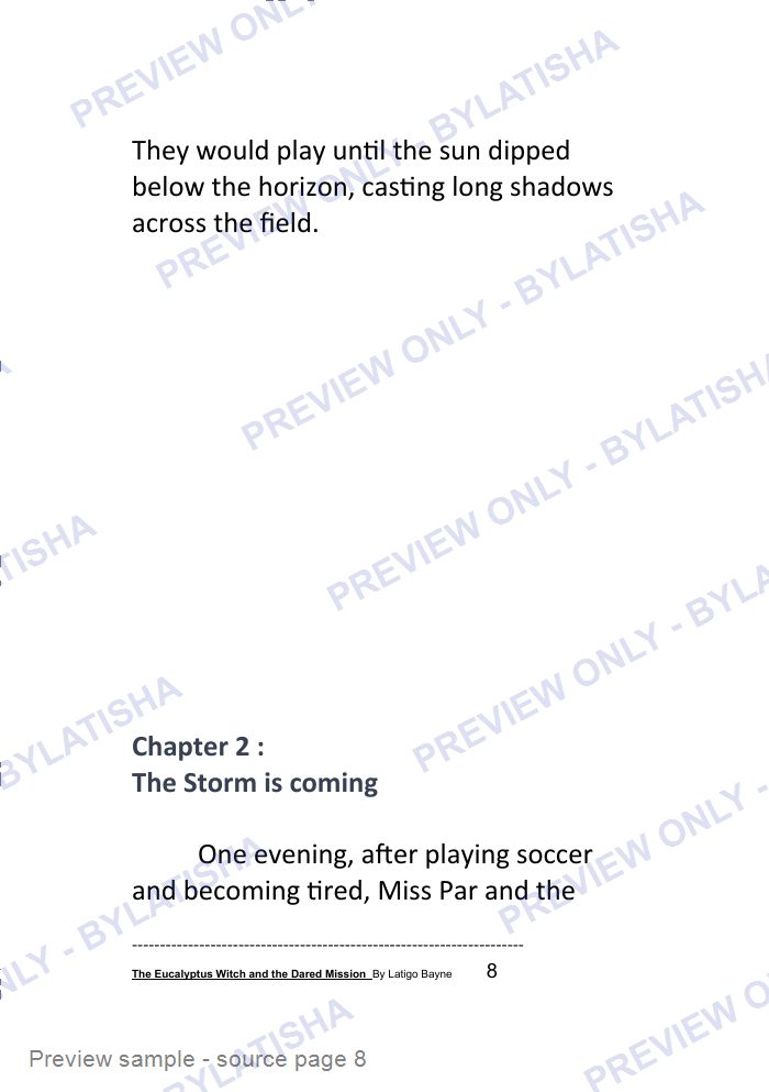 The Eucalyptus Witch and the Dared Mission: E-Book Edition — Latigo’s Flash Read preview sample