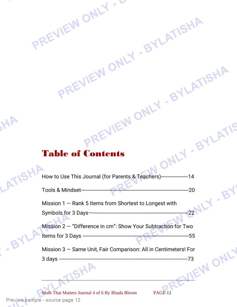 Explore Length and Fair Comparison preview sample