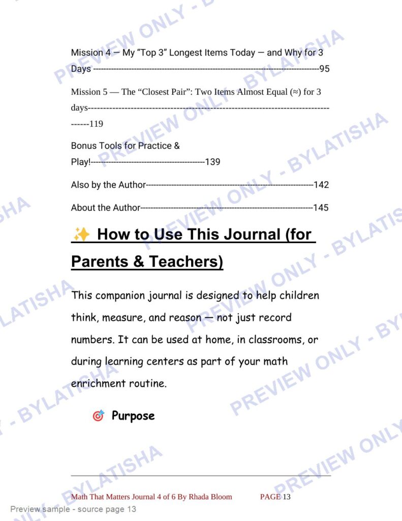 Explore Length and Fair Comparison preview sample