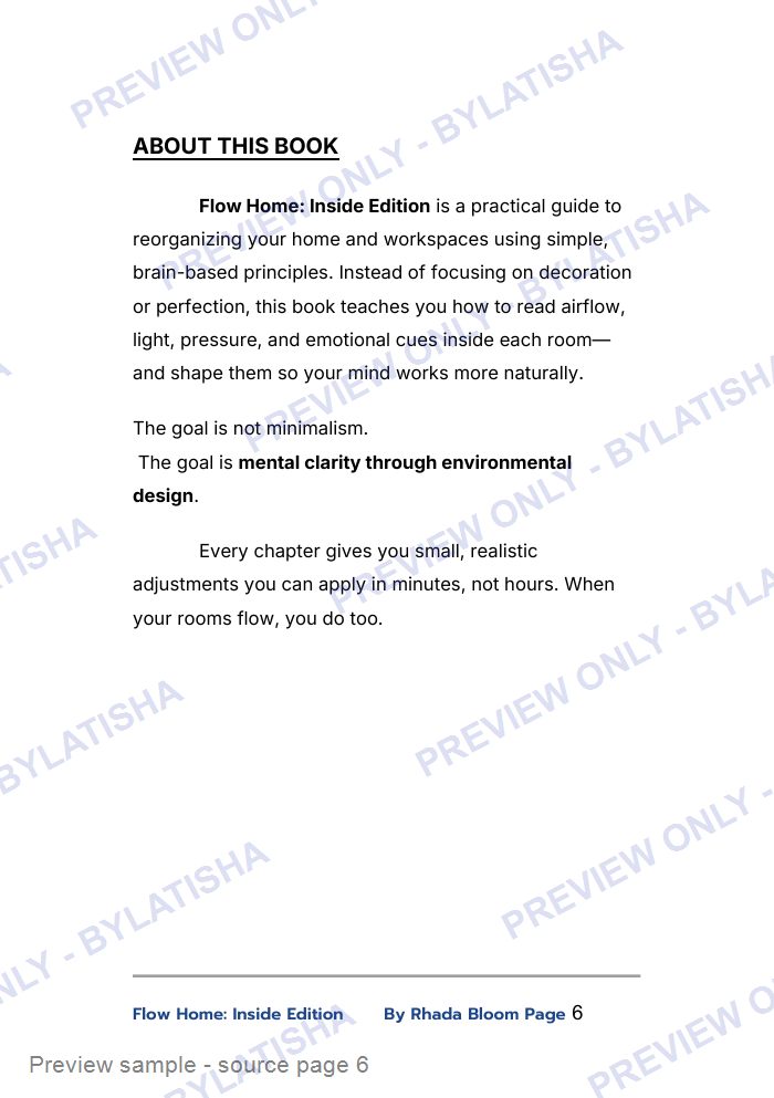 Flow Home: Inside Edition preview sample