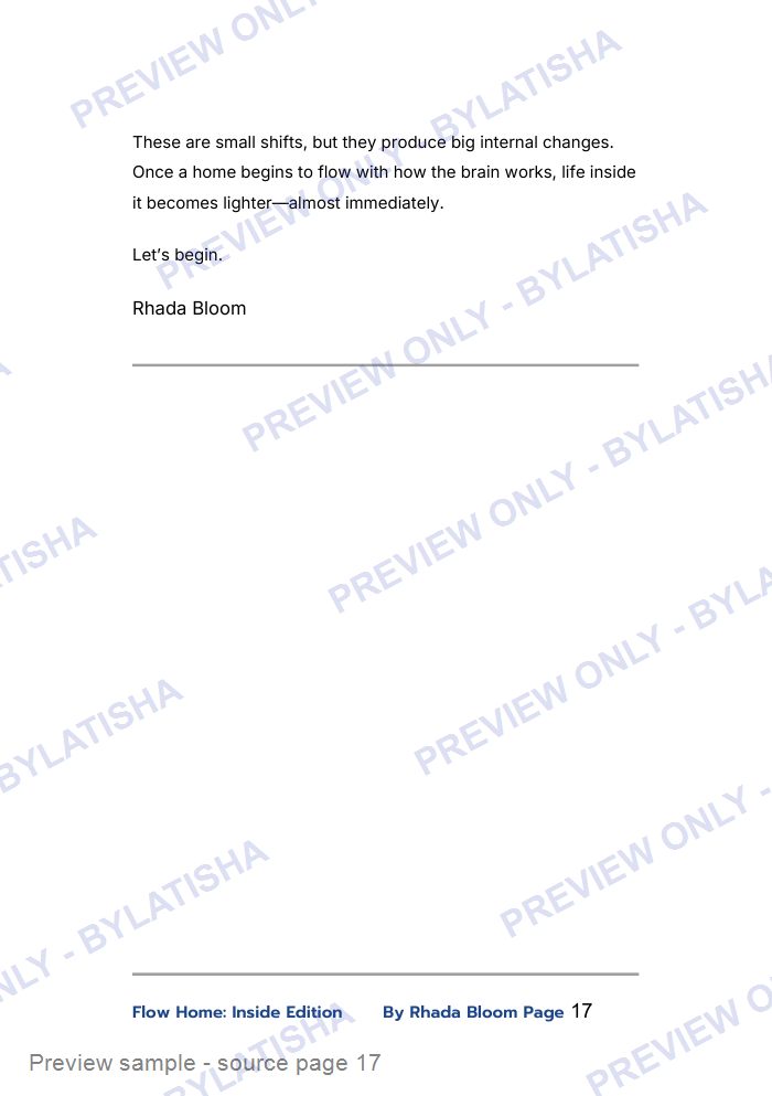 Flow Home: Inside Edition preview sample
