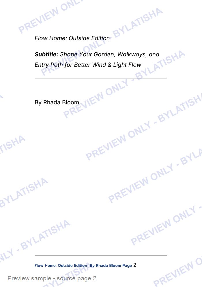 Flow Home: Outside Edition preview sample