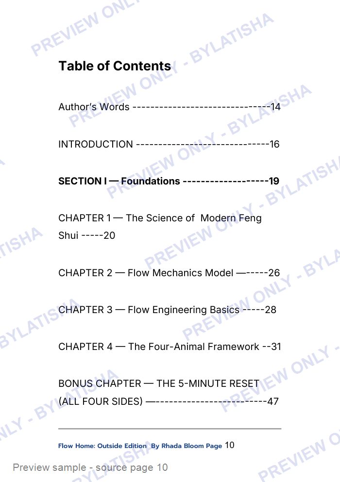 Flow Home: Outside Edition preview sample