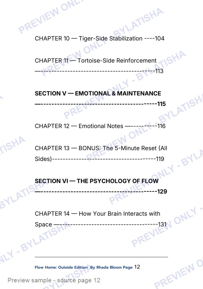 Flow Home: Outside Edition preview sample