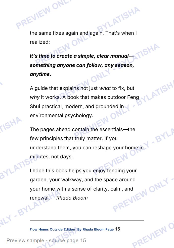 Flow Home: Outside Edition preview sample