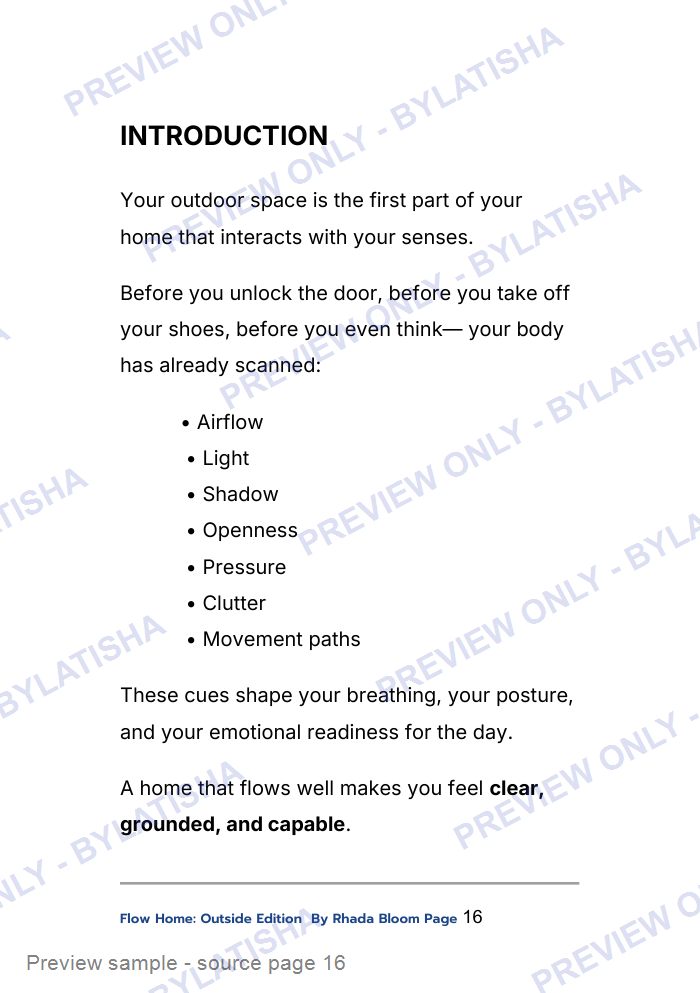 Flow Home: Outside Edition preview sample