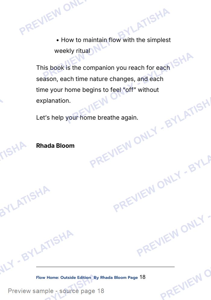 Flow Home: Outside Edition preview sample