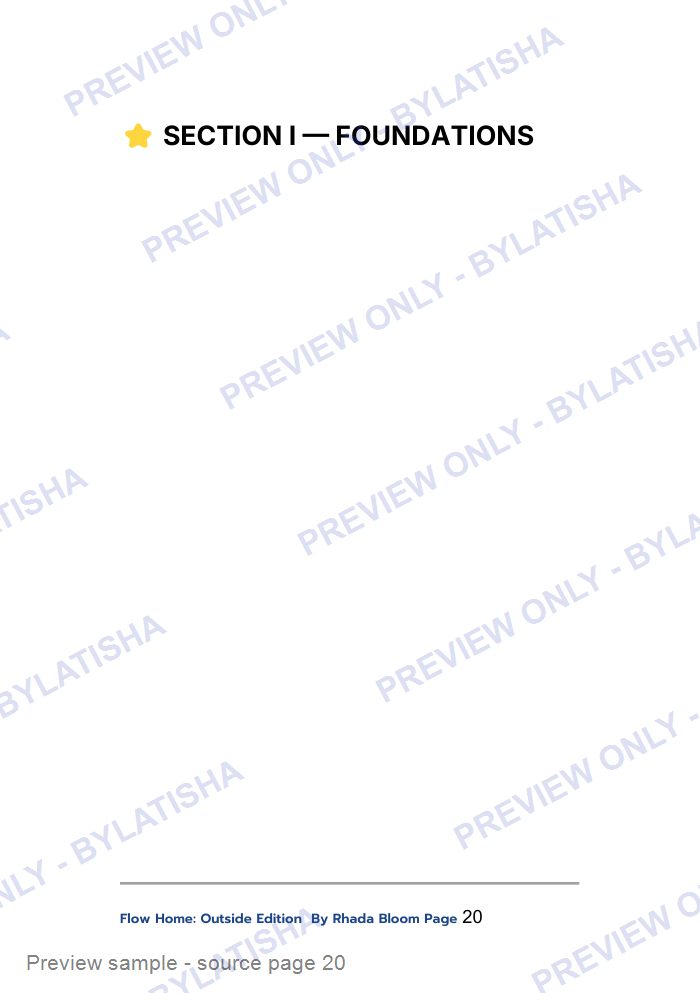 Flow Home: Outside Edition preview sample