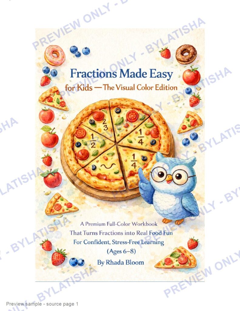 Fractions Made Easy for Kids - The Visual Color Edition preview sample