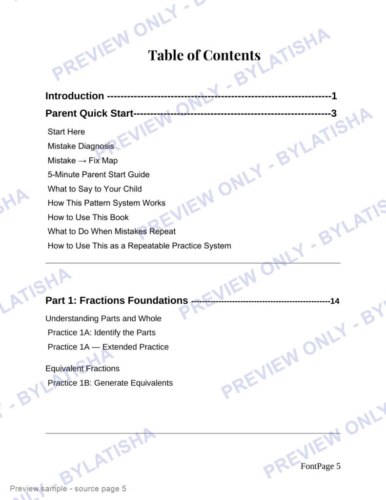 When Kids Mix Up Fractions, Percents and Ratios preview sample