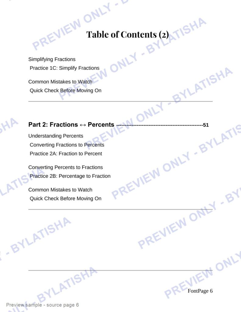 When Kids Mix Up Fractions, Percents and Ratios preview sample
