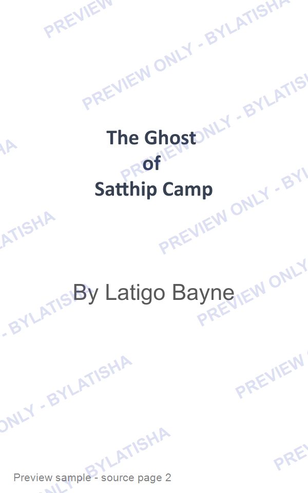 The Ghost of Satthip Camp preview sample