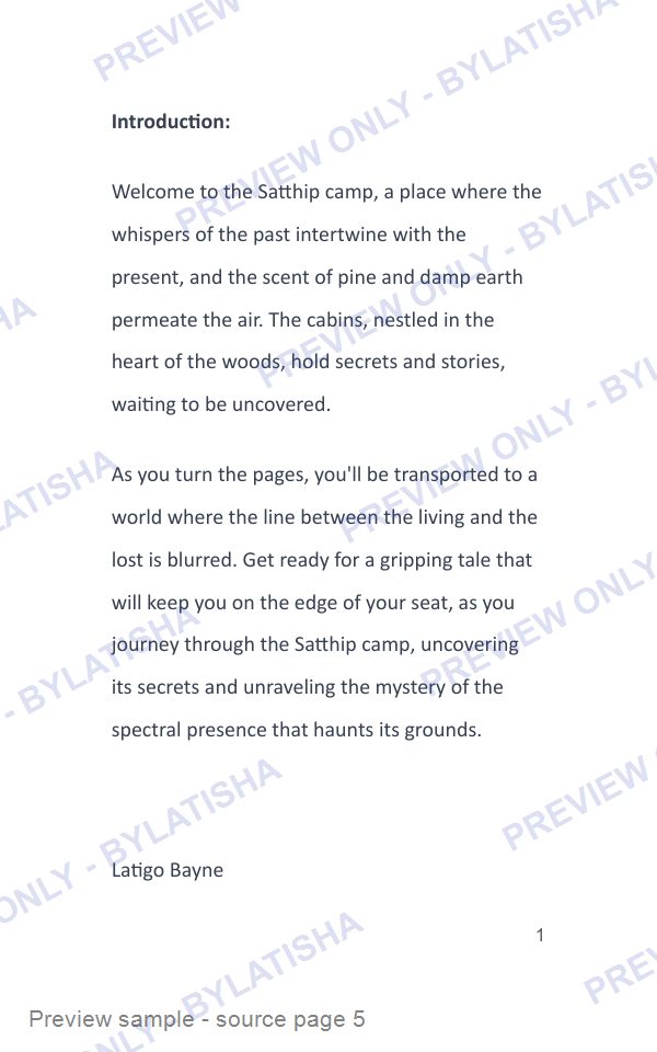 The Ghost of Satthip Camp preview sample