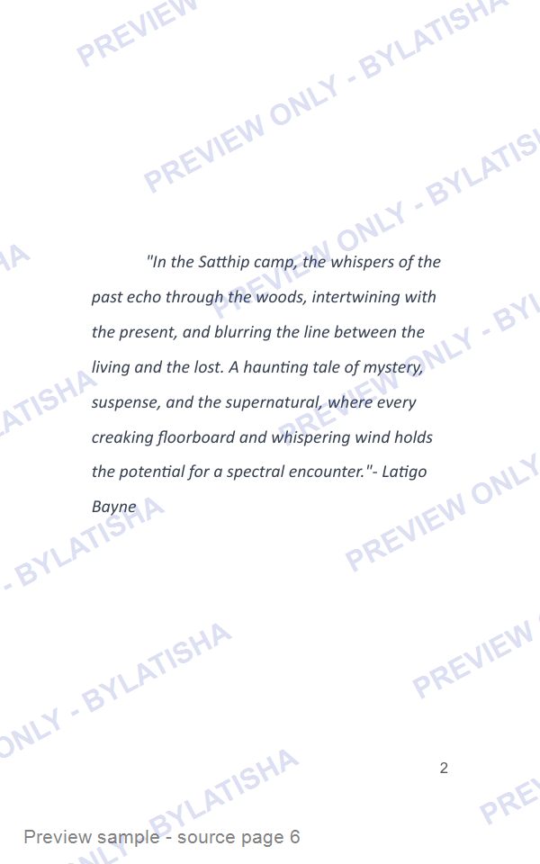 The Ghost of Satthip Camp preview sample