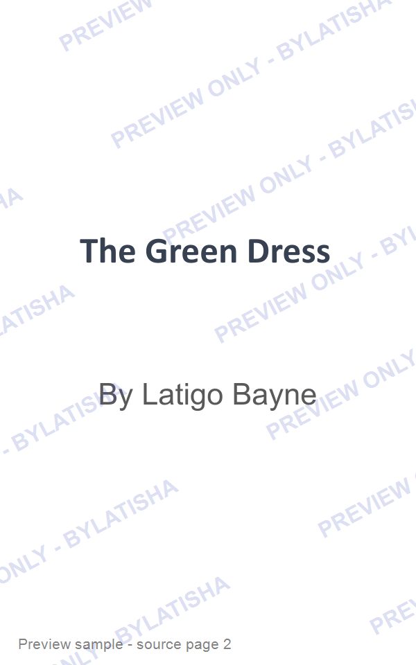 The Green Dress preview sample