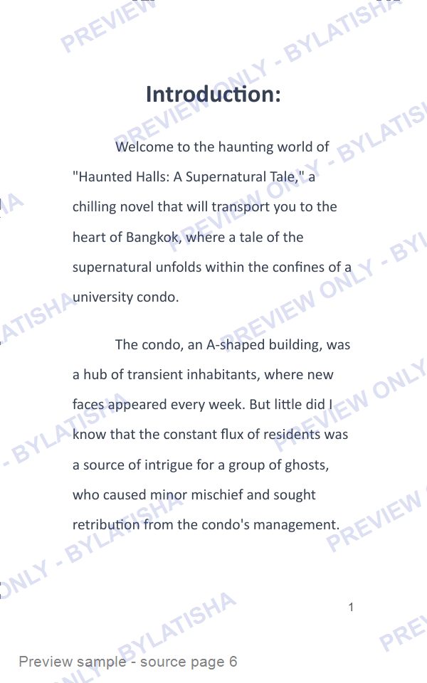 Haunted Halls: A Supernatural Tale: E-Book Edition — Latigo’s Flash Read preview sample