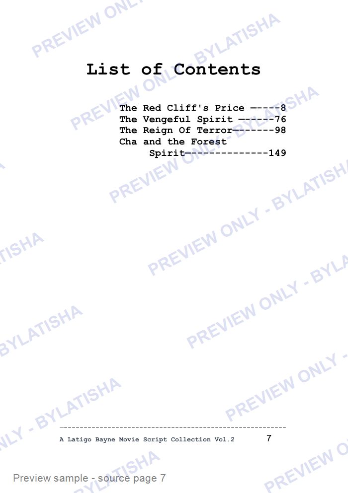 The Haunted Pen: A Latigo Bayne Movie Script Collection: Volume 2 preview sample