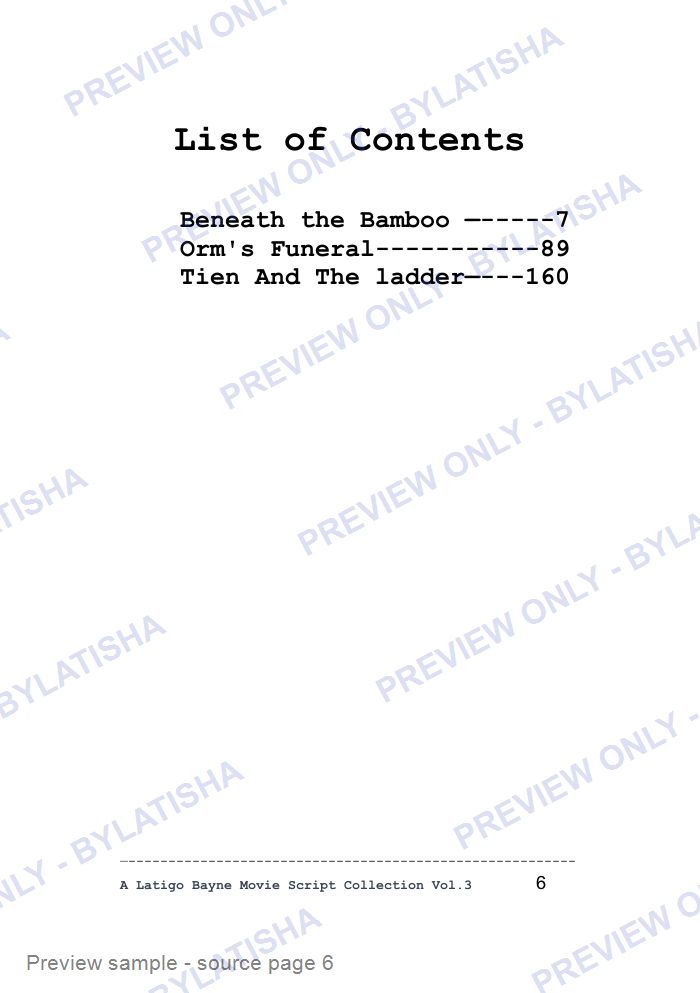 The Haunted Pen: A Latigo Bayne Movie Script Collection: Volume 3 preview sample
