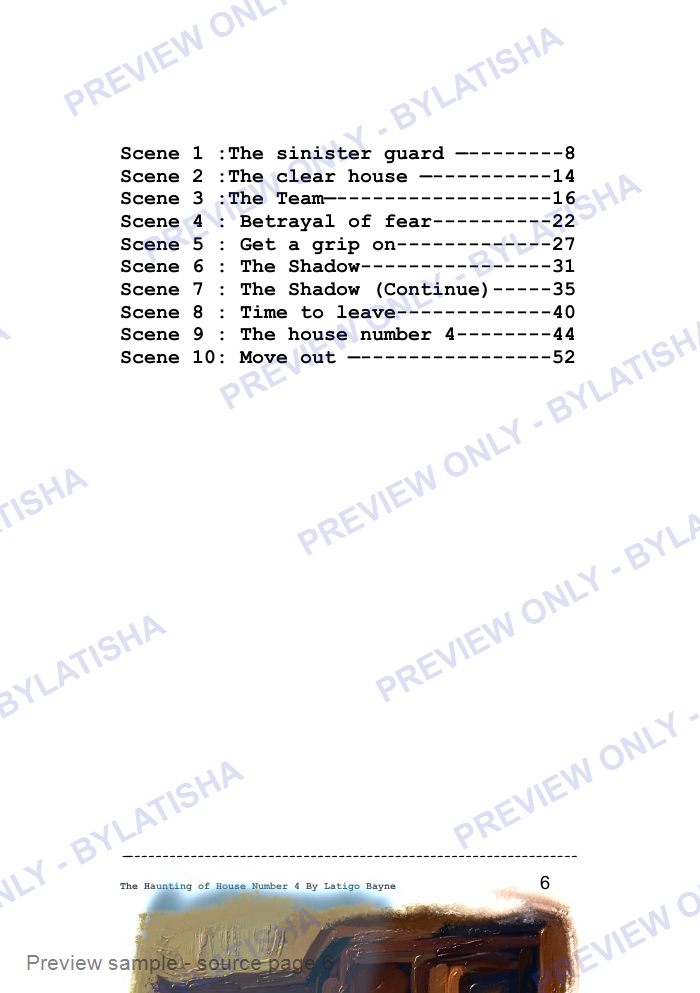 The Haunting of House Number 4: E-Book Edition — Latigo’s Flash Read preview sample