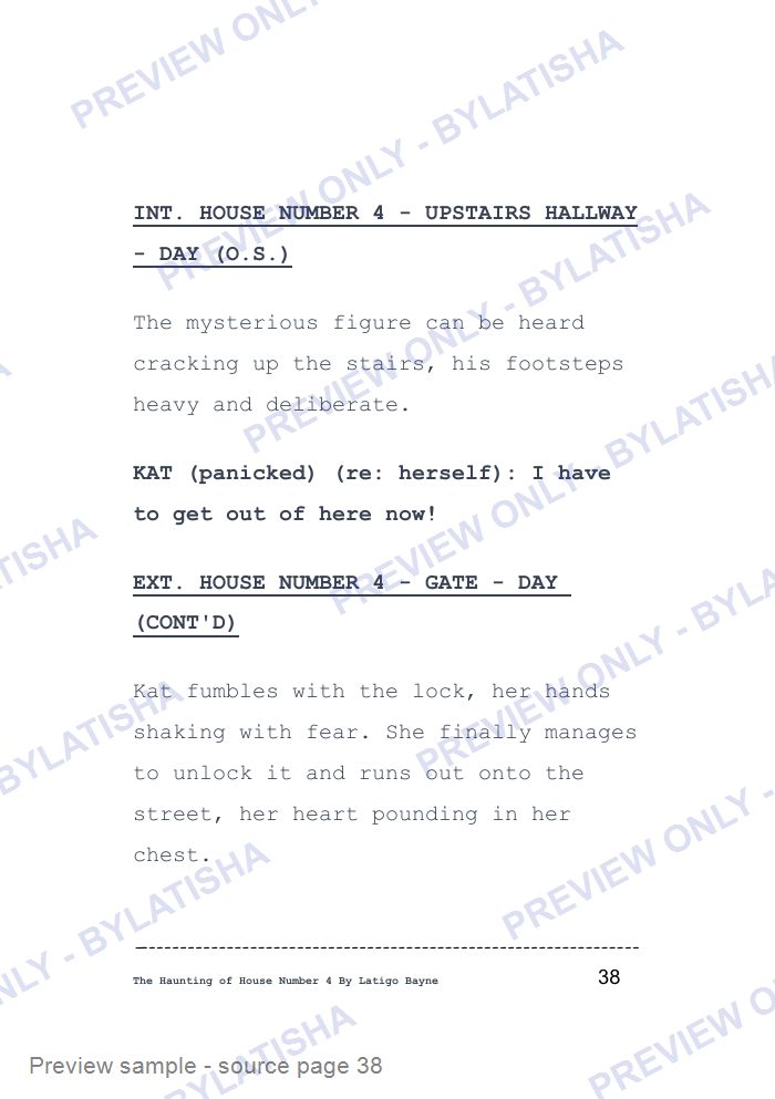 The Haunting of House Number 4: E-Book Edition — Latigo’s Flash Read preview sample