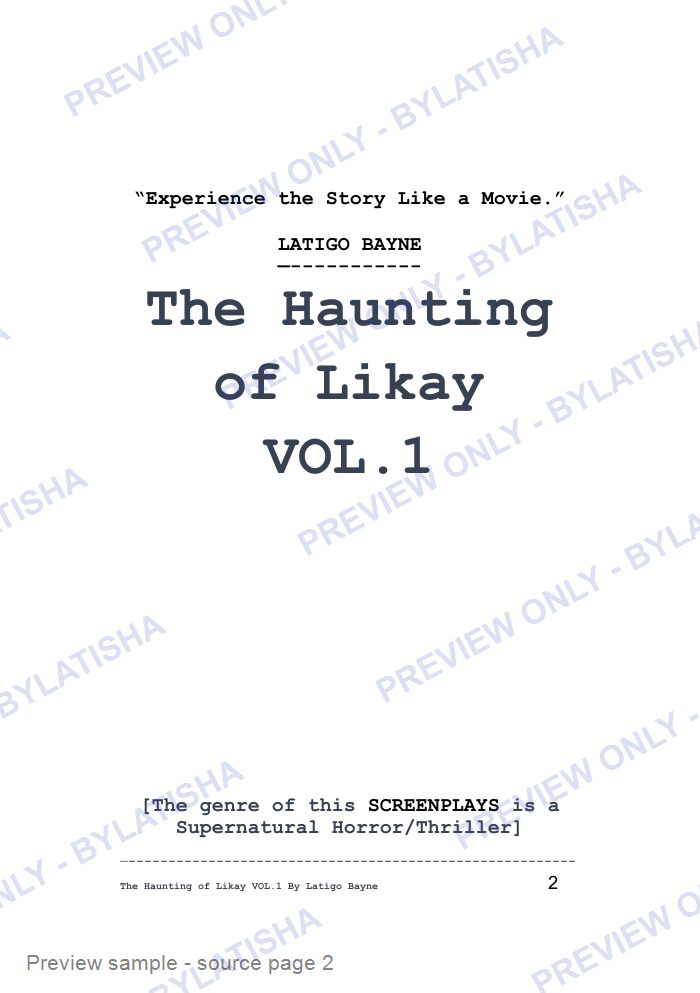The Haunting of Likay: Volume 1 preview sample