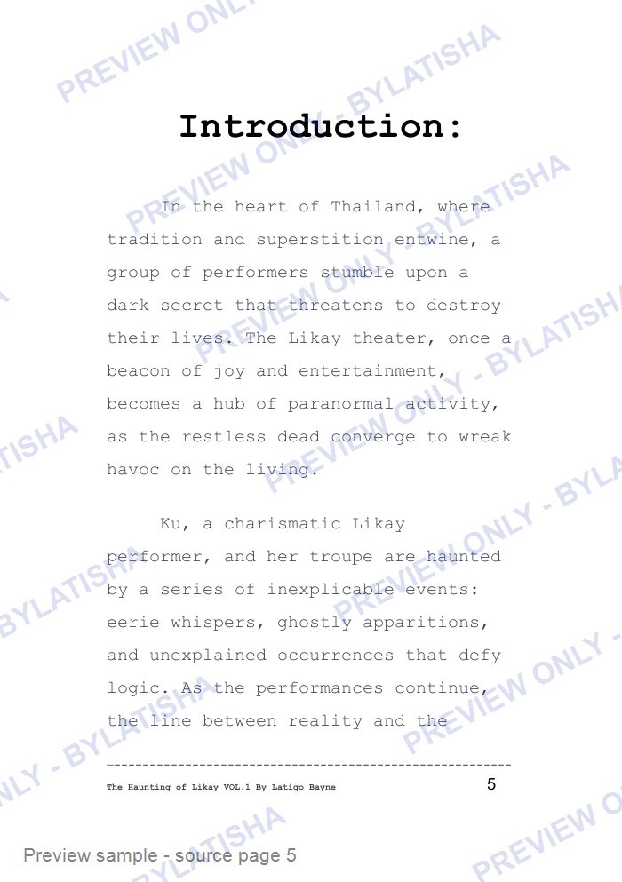 The Haunting of Likay: Volume 1 preview sample