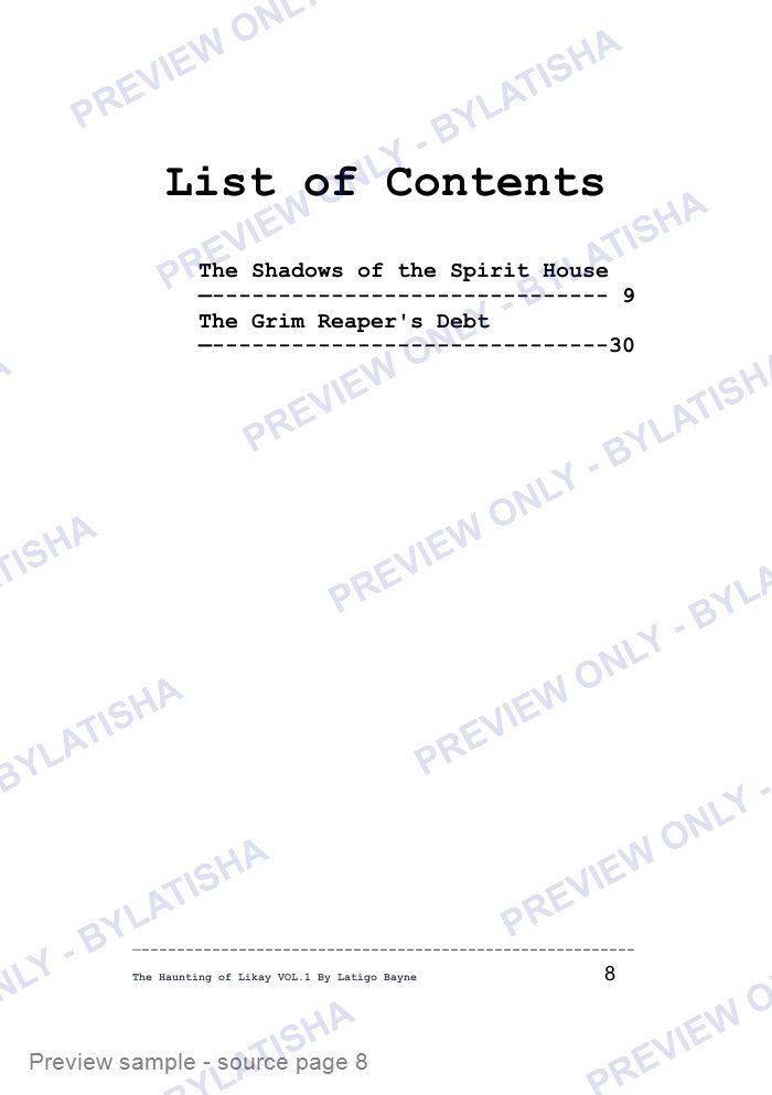 The Haunting of Likay: Volume 1 preview sample
