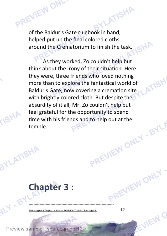 The Imaginary Corpse: A Tale of Thriller in Thailand: E-Book Edition — Latigo’s Flash Read preview sample