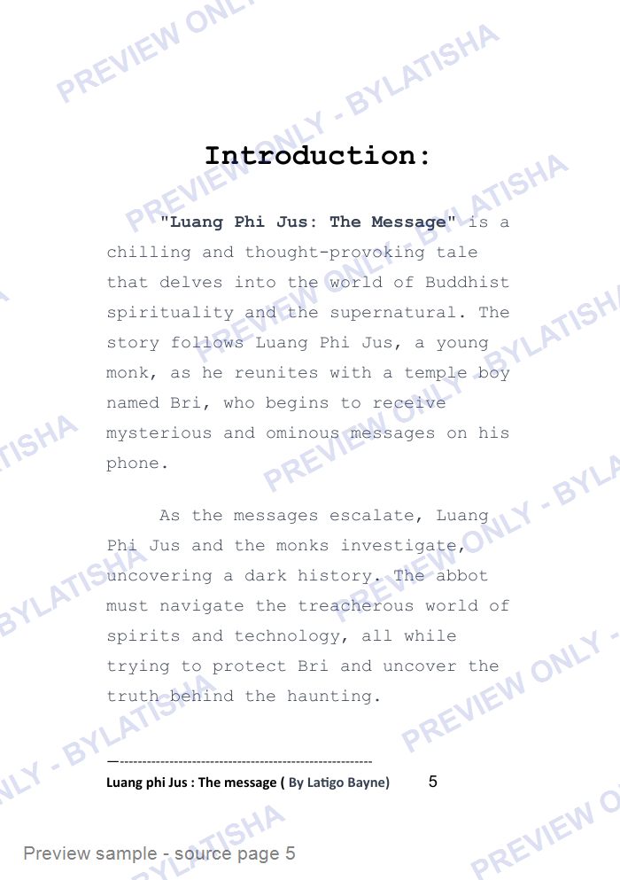 LUANG PHI JUS: THE MESSAGE preview sample