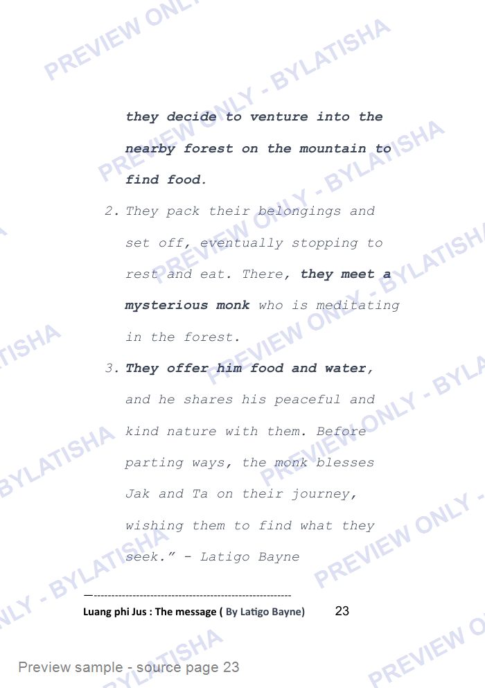 LUANG PHI JUS: THE MESSAGE preview sample