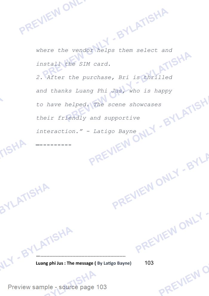 LUANG PHI JUS: THE MESSAGE preview sample